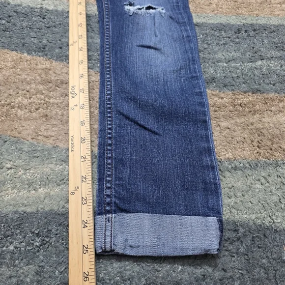 Hudson Jeans Womens 26 Dark Wash Distressed Skinny - Picture 14 of 14